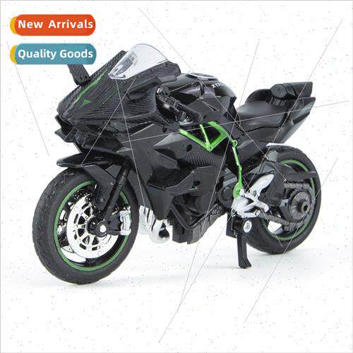 1 18 Kawasaki H2R simulation alloy steering shock motorcycle