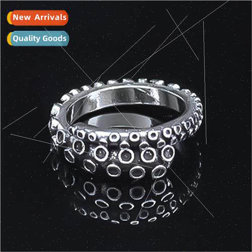 Winter new irregular pattern octopus foot ring retro asymmet