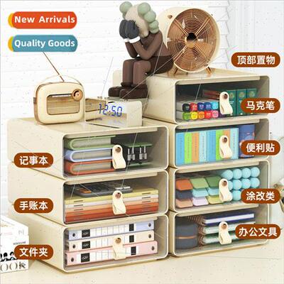 Desktop organizer plastic transparent drawer cosmetic househ