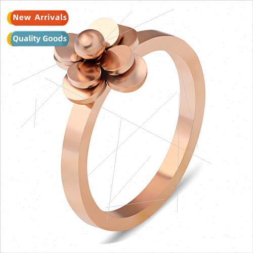 Europe  Rose Rose Gold 304 Fashion Women Tanium Steel Ring i