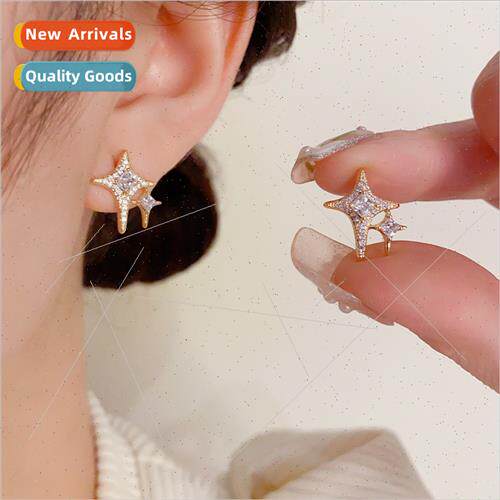 Koreaexquise fashion star zirconia earrings s925 silver need
