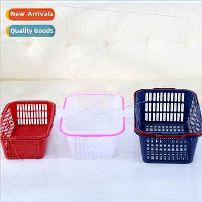 Rectangular handheld fru packaging basket wh lid fru  specia