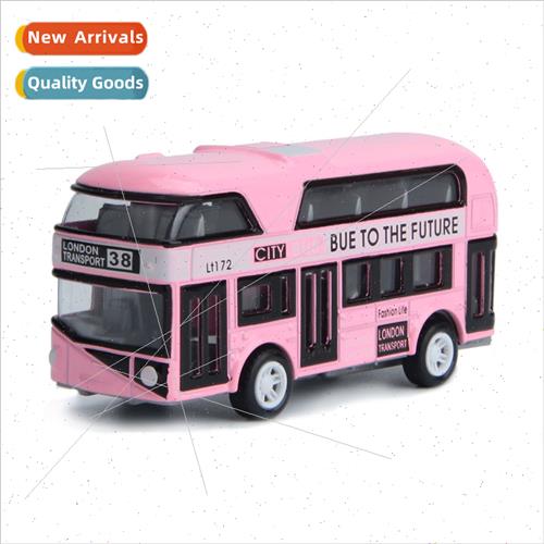 Toy car Alloy car simulation double-decker bus bus model 1:4