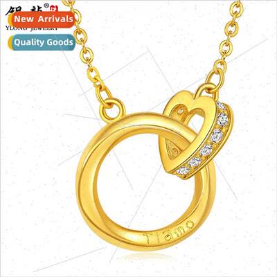 New Gold M?bius Ring Gold Sets Gold 999 Ladies Love Necklac