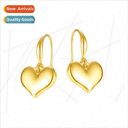 Korea niche sweet heart earrings peach heart heart-shaped gi