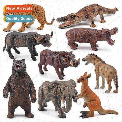 Kangaroo elephant buffalo wild boar crocodile tiger African