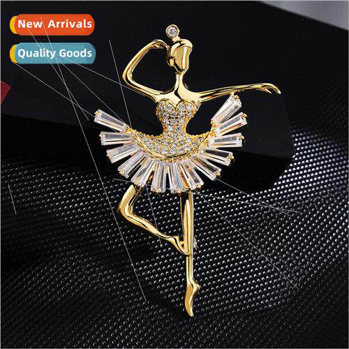 Ballet Girl Brooch Corsage Pin Creative Fashion Brooch Cloth