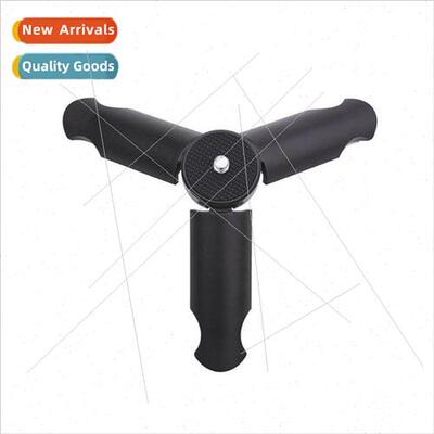 Desktop mini tripod handle selfie cell phone clip holder mic