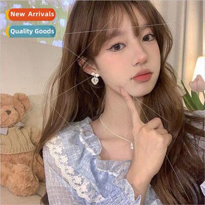 Bowknot love earrings 2022 new tide feeling niche earrings e