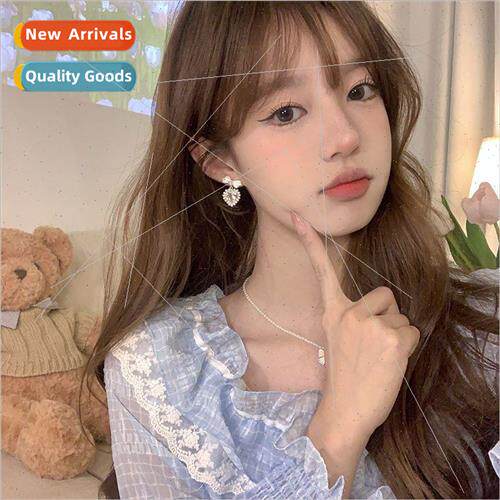 Bowknot love earrings 2022 new tide feeling niche earrings e