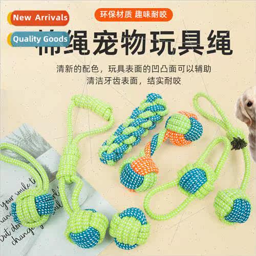 Cotton Rope Pet Toy Ball Set Dog Teeth Sharpening Teeth Clea