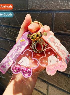 quicksbottle charm适用cute bag car doll keychain acrylic flo
