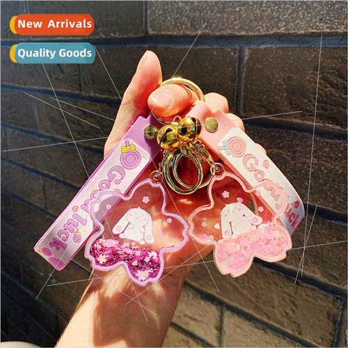 quicksbottle charm适用cute bag car doll keychain acrylic flo