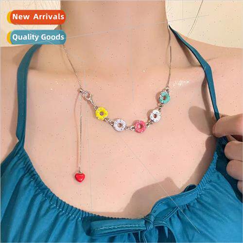 Colorful oil drop letter donut bracelet Korea sweet bracelet