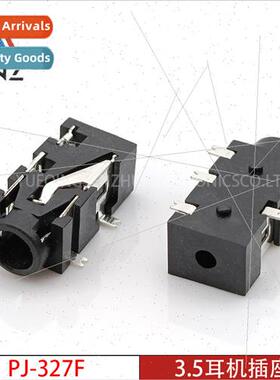 3.5mm headphone socket PJ-327F 3+2 headphone holder Tail sma