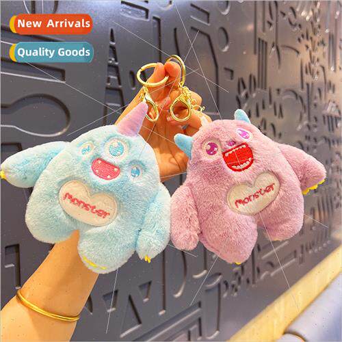 Mini ttle Monster book bag charm plush toy doll cute grabber