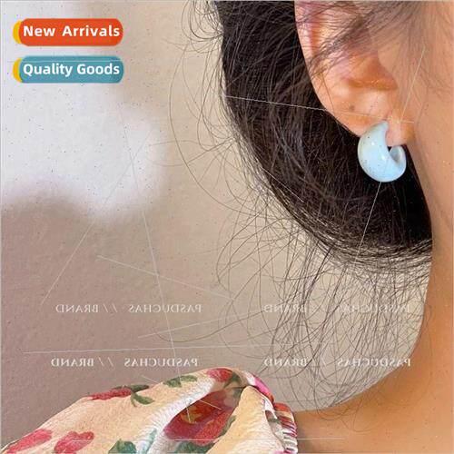 Summer Dopamine Cream Candy Color Earring Studs Female che E