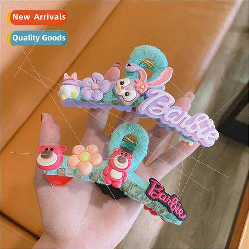Bear Grab Clip Strawberry Shark Clip Cute Cartoon Girl Back