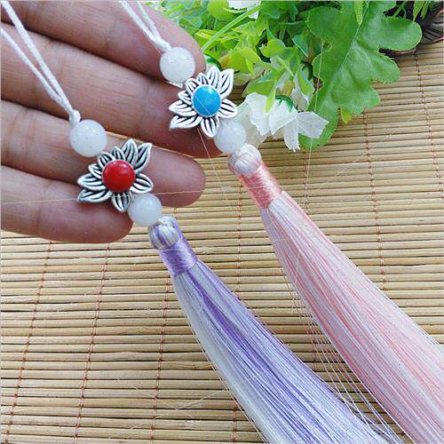 13cm two-color tassel tassel diy handmade jewelry accessorie