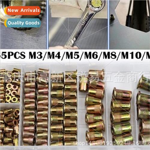 Rivet Nut 165pcs Nut M3 4 5 6 8 10 12 Combination Color Stee
