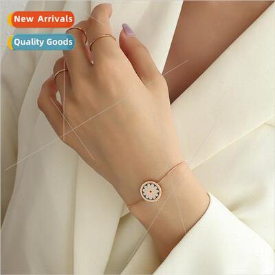 French ins cold oil drop small chrysanthemum snake bone chai
