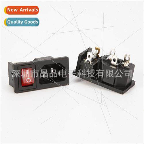 AC-03A Power Industrial Electrical Socket 2-in-1 Swch wh ght