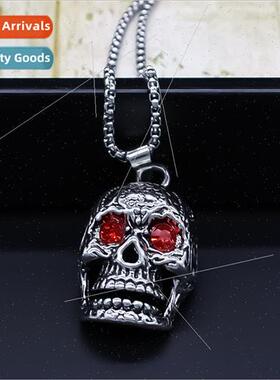 New Stainless Steel Square Bead Necklace Creative Diablo Flo