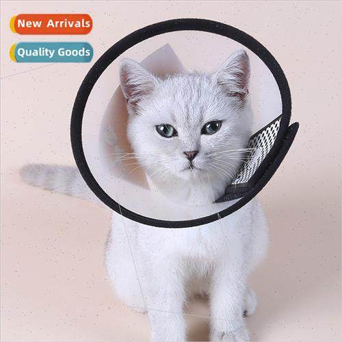 Pet Yin sa whe circle cat dog collar grooming headgear anti