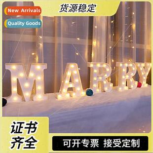 26 English letters light LED symbol modeling light wedding n
