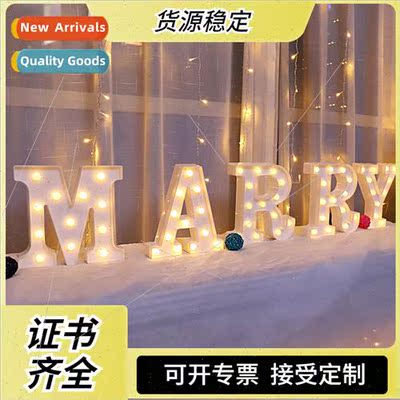 26 English letters light LED symbol modeling light wedding n