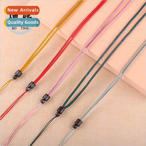 Small round rope sandalwood silver powder necklace rope pend