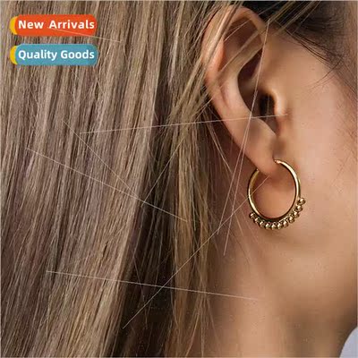 Europe ins nd fashion vegetarian circle earrings earrings fa
