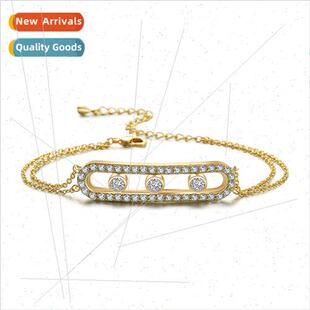 ins Europe hundreds bracelet copper set zirconia plating hig