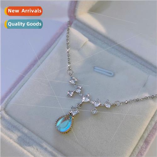 Beauty Tears Moonstone Necklace Women Hundred Chain Chain ch