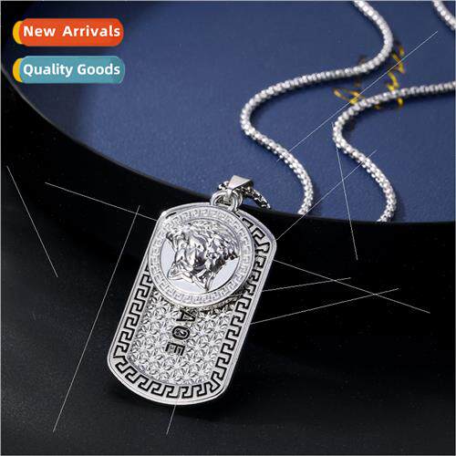 ins star tanium steel hip hop milary simple necklace tide me