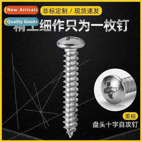 304 10# inch pan head Phillips tapping screws Phillips round