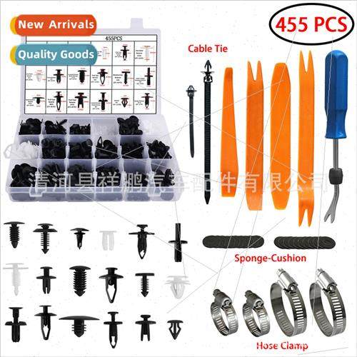 455pcs Boxed Snap Car Trim Plastic Fasteners Rivet K Car Tri