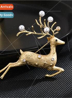 High-grade new simple running spir deer brooch a deer have y