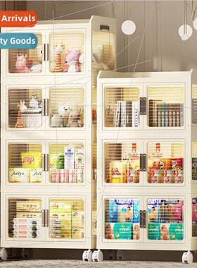 Transparent double-door large-capacy storage cabinet househo