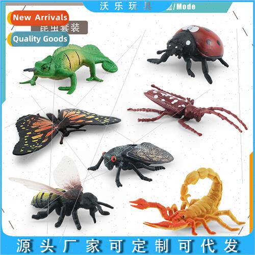 Ladybug Butterfly Mosquo Dragonfly Wild Insect Model Set zar图片