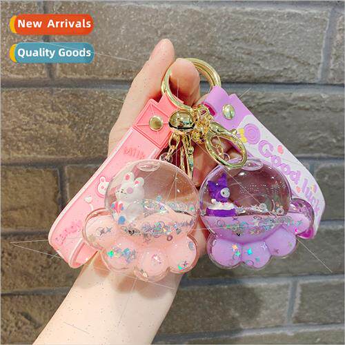 Octopus quicksliquid book bag charm crystal acrylic key chai