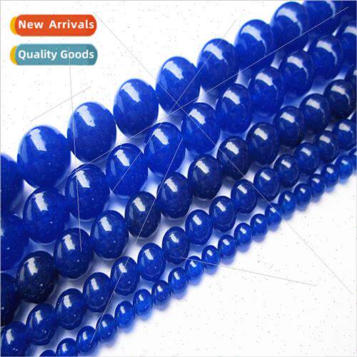 Deep Orchid Chalcedony Round Beads diy handmade crystal brac