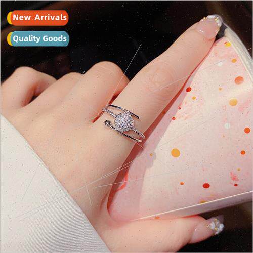 Electroplated copper wh zirconia opening adjustable ring fem