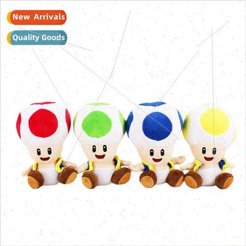 17CM Mushroom Man plush doll open 4 colors Toad Mushroom ste