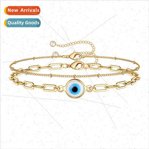 Bohemian Devil Eye Bracelet Hundred Clip Chain Stainless Ste