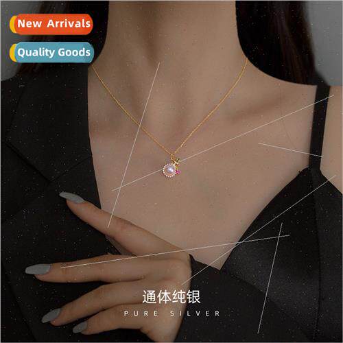S925 lver mple Fashion Pearl Gourd Necklace Women Fortune Lo