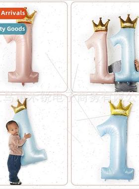 New 42 inch large Prince Princess Crown number 1 aluminum fi