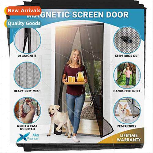Magic mesh magnetic door curtain dog pet door curtain anti f