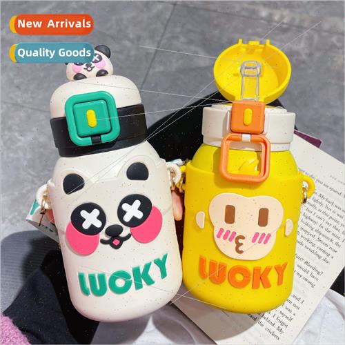 Insulation cup girls cute cute high color value straw cup sm