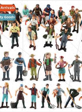 Farm Ranch colorful characters scenes workers model sandbox